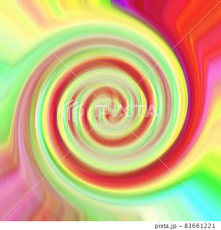 綺麗なパステル系の虹色のグラデーションの渦巻きの背景 赤 緑 青 白 黄色のイラスト素材 綺麗なパステル系の虹色のグラデーションの渦巻きの背景 赤 緑 青 白 黄色のイラスト素材