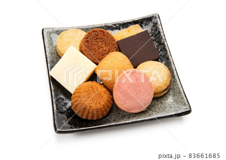 皿に盛ったクッキー 皿に盛ったクッキー 83661685