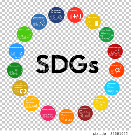 SDGs17の目標シンプルシンボルマークアイコン 83661935