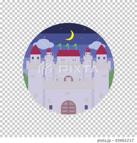 城のアイコン　夜 83662217