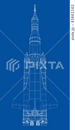 Rocket carrying space shuttle Rocket carrying space shuttle 83663163