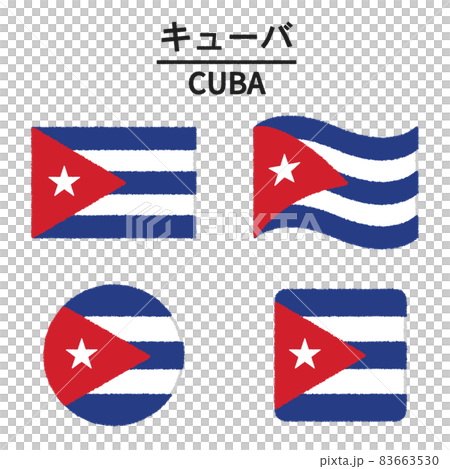 Cuban flag illustration Cuban flag illustration 83663530