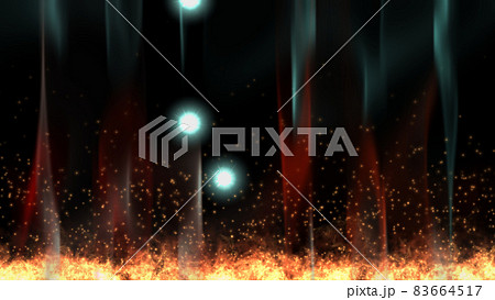 燃えゆる大地と精霊 83664517