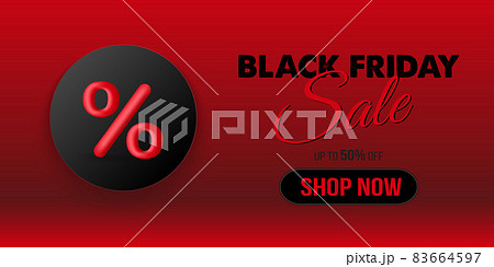 Black Friday sale concept banner. Vector illustration Black Friday sale concept banner. Vector illustration 83664597