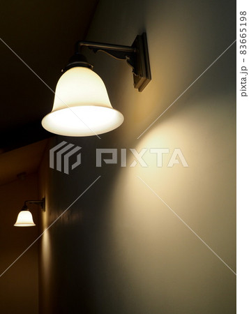 白熱球のランプシェードの照明 白熱球のランプシェードの照明 83665198
