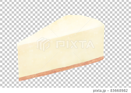 レアチーズケーキのカラーイラスト 83668982