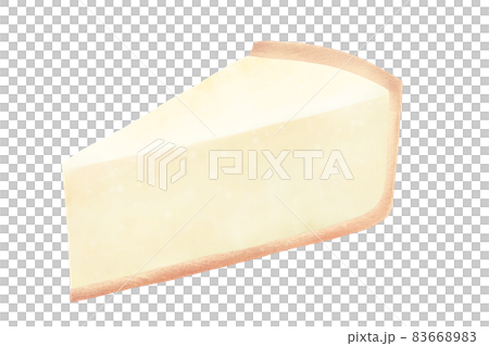 レアチーズケーキのカラーイラスト レアチーズケーキのカラーイラスト 83668983