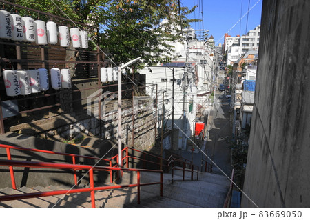 11月　新宿287須賀神社石段(男坂)･須賀町 83669050
