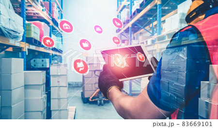 Smart warehouse management system with innovative internet of things technology Smart warehouse management system with innovative internet of things technology 83669101