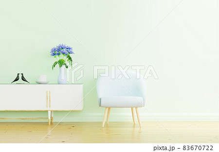 朝に撮影されたインテリアのイメージ 83670722