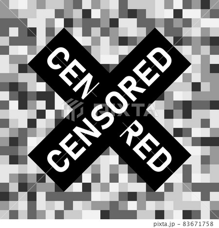 Censored pixel sign. 83671758