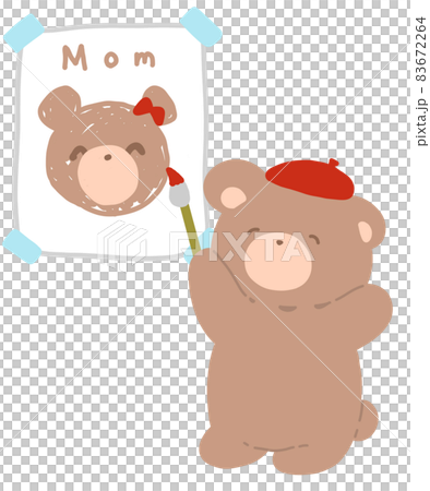 熊畫一幅母親的漫畫 83672264