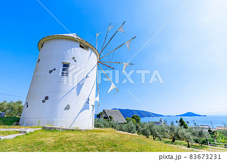 ギリシャ風車　香川県小豆島 83673231