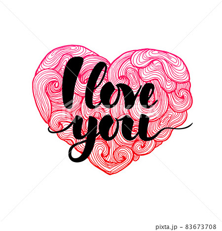Love Doodle Heart Love Doodle Heart 83673708