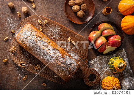 Homemade pumpkin bread 83674502