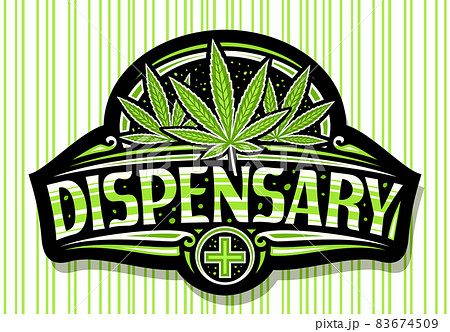 Vector signage for Cannabis Dispensary 83674509