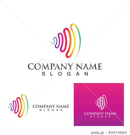 Sound waves vector illustration 83674664