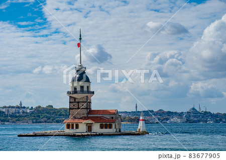 The Maiden's Tower in the Bosphorus, Istanbul, Turkey 83677905