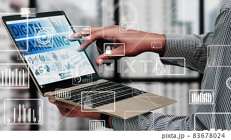 Marketing of Digital Technology Business conceptual 83678024