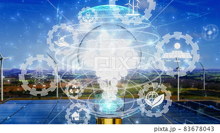 Conceptual environmental conservation and sustainable ESG development 83678043