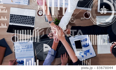 Conceptual vision of business people in the corporate staff meeting 83678044