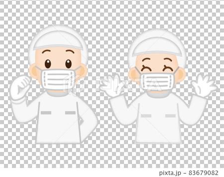 在食品廠工作的男女工人 2 83679082