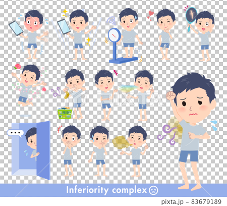 劣等感に関する無課金アバター男性のセット 83679189