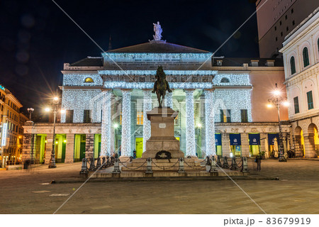 Theater Carlo Felice on Christma s Time 83679919