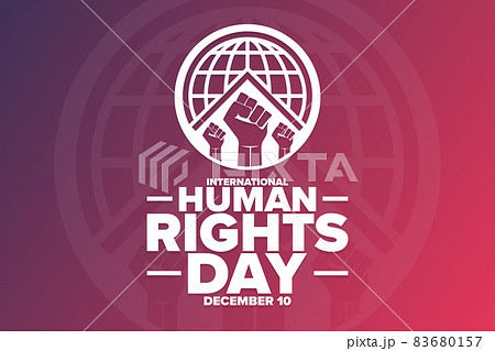 International Human Rights Day. December 10. Holiday concept. Template for background, banner, card 83680157