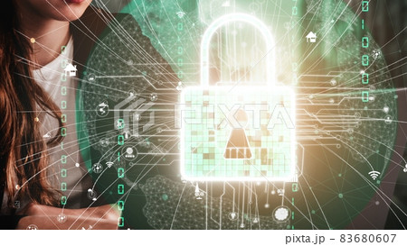 Cyber security encryption technology to protect data privacy conceptual Cyber security encryption technology to protect data privacy conceptual 83680607