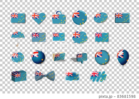 圖瓦盧-21 國旗插圖集 83681598