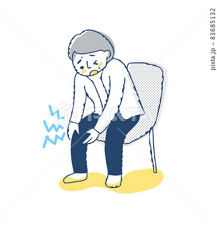 膝が痛い女性 83685132