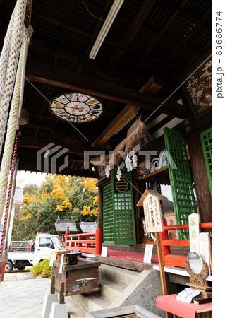 EOSRP.山口白崎八幡宮、賑やかな正面。 83686774