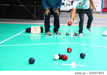 ボッチャ(障がい者、障害者、障碍者、パラスポーツ、ユニバーサルスポーツ) ボッチャ(障がい者、障害者、障碍者、パラスポーツ、ユニバーサルスポーツ) 83687905