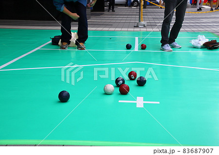 ボッチャ(障がい者、障害者、障碍者、パラスポーツ、ユニバーサルスポーツ) ボッチャ(障がい者、障害者、障碍者、パラスポーツ、ユニバーサルスポーツ) 83687907