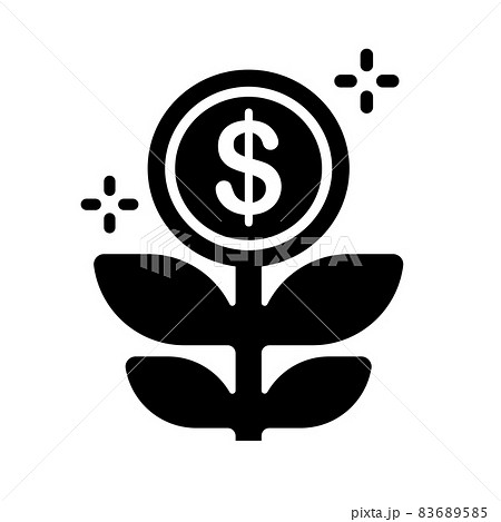 投資・資産運用・資産形成・長期投資 ベクターアイコンイラスト 83689585