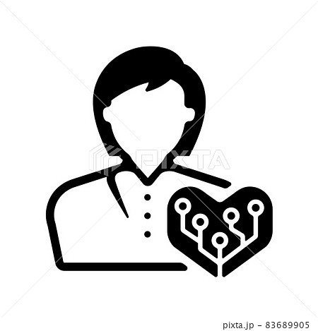 フェムテック (femtech) ・女性向けテクノロジー ベクターアイコンイラスト 83689905