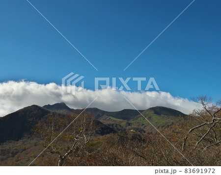 マウントジーンズからの眺め　10月　朝日岳　前岳 83691972