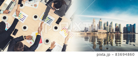 Group business people handshake at meeting table broaden view Group business people handshake at meeting table broaden view 83694860