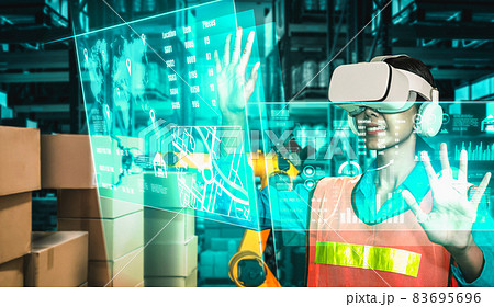 Future virtual reality technology for innovative VR warehouse management 83695696