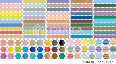 Striped swatch material set Striped swatch material set 83695967