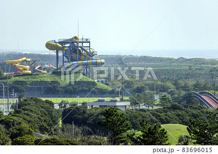 千葉県　蓮沼海浜公園　展望塔からの風景 83696015