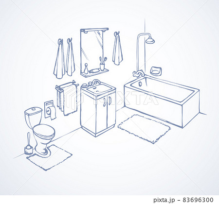 Bath. Vector drawing 83696300