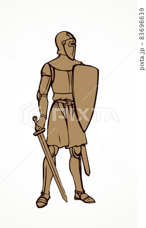 Knight. Vector drawing 83696639