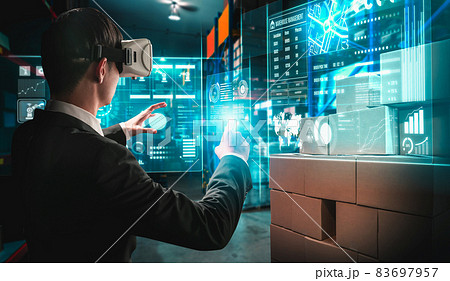 Future virtual reality technology for innovative VR warehouse management 83697957