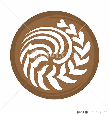 Rosetta Coffee Latte Art Logo, Icon, Symbol isolated on white background, Digital illustration Rosetta Coffee Latte Art Logo, Icon, Symbol isolated on white background, Digital illustration 83697972