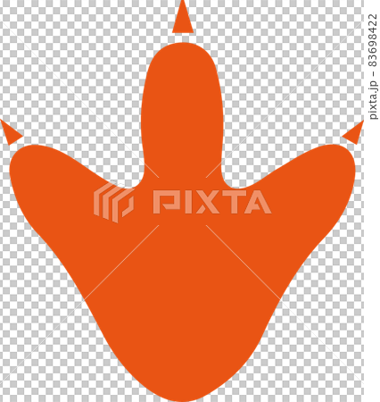 Dinosaur footprint icon illustration 83698422