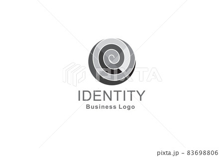 twisted spiral circle logo 83698806
