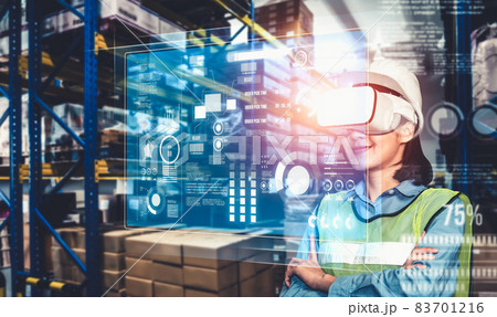 Future virtual reality technology for innovative VR warehouse management Future virtual reality technology for innovative VR warehouse management 83701216
