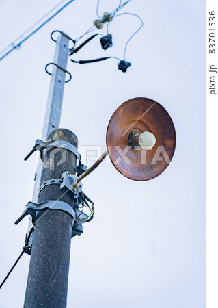 古い昭和の頃の街灯の写真素材 [83701536] - PIXTA